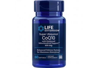 Life Extension Super Ubiquinol CoQ10 with Enhanced Mitochondrial Support™ 100 mg, 60 softgels
